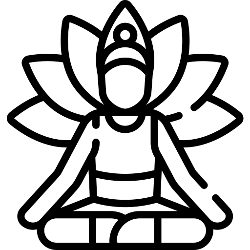 Icon of a person meditating